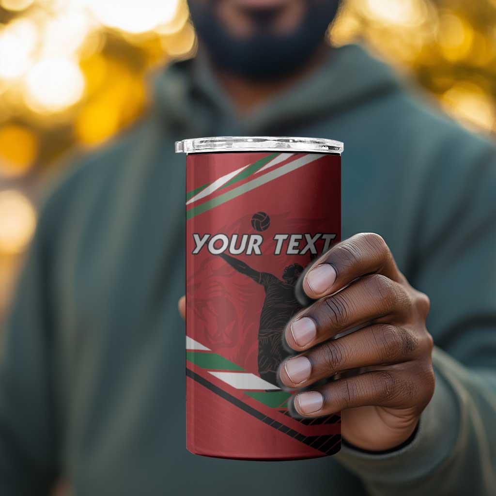 Custom Kenya Volleyball 4 in 1 Can Cooler Tumbler Go Champions LT15
