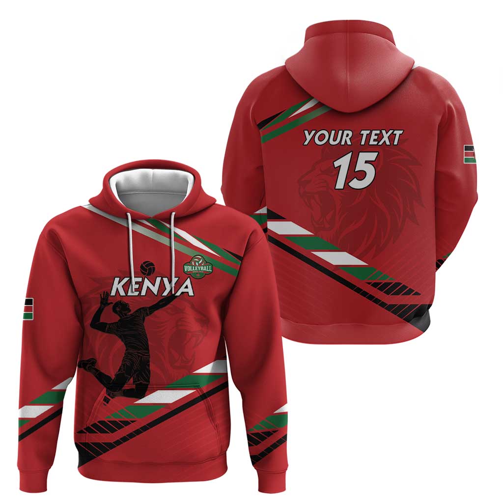 Custom Kenya Volleyball Hoodie We Are Champions LT15