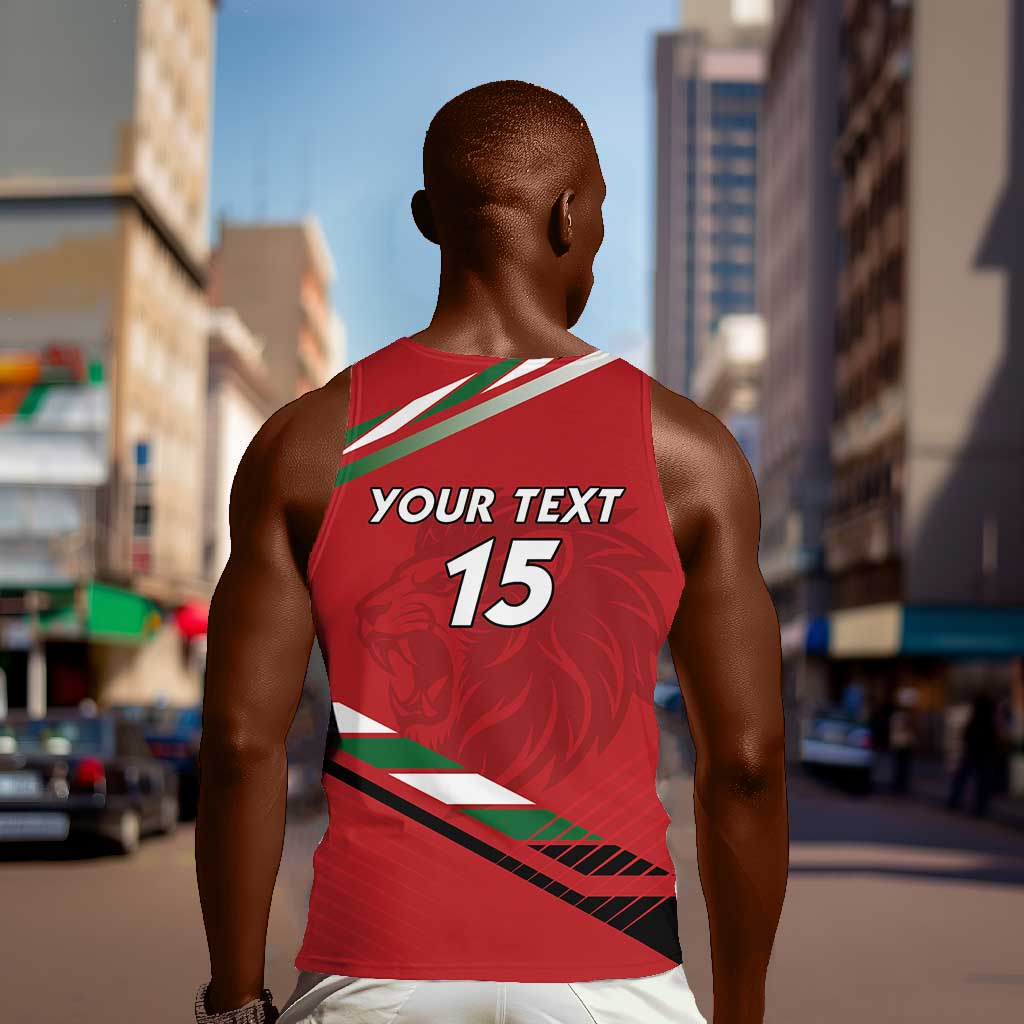 Custom Kenya Volleyball Men Tank Top Go Champions LT15