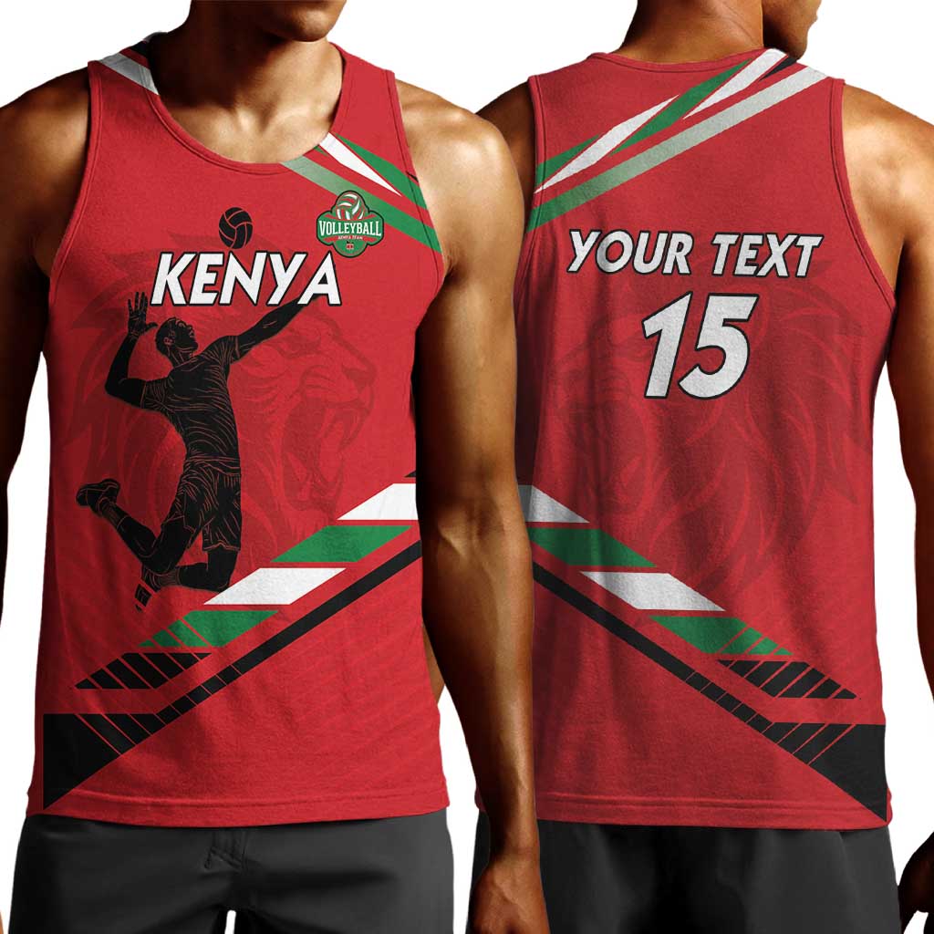 Custom Kenya Volleyball Men Tank Top Go Champions LT15