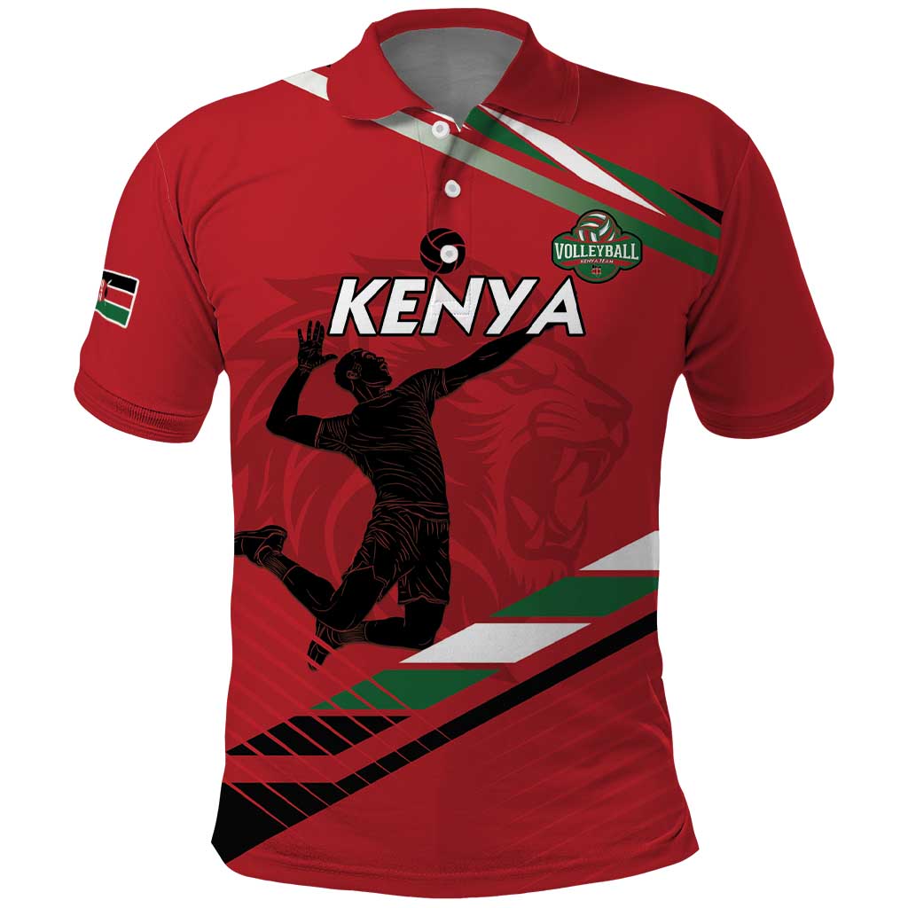 Custom Kenya Volleyball Polo Shirt We Are Champions LT15