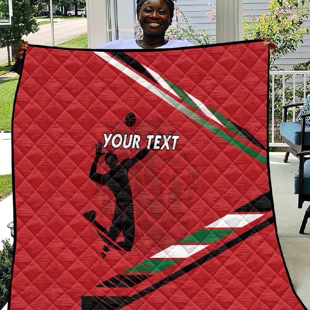 Custom Kenya Volleyball Quilt Go Champions LT15