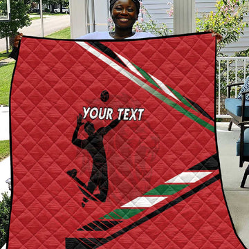 Custom Kenya Volleyball Quilt Go Champions LT15