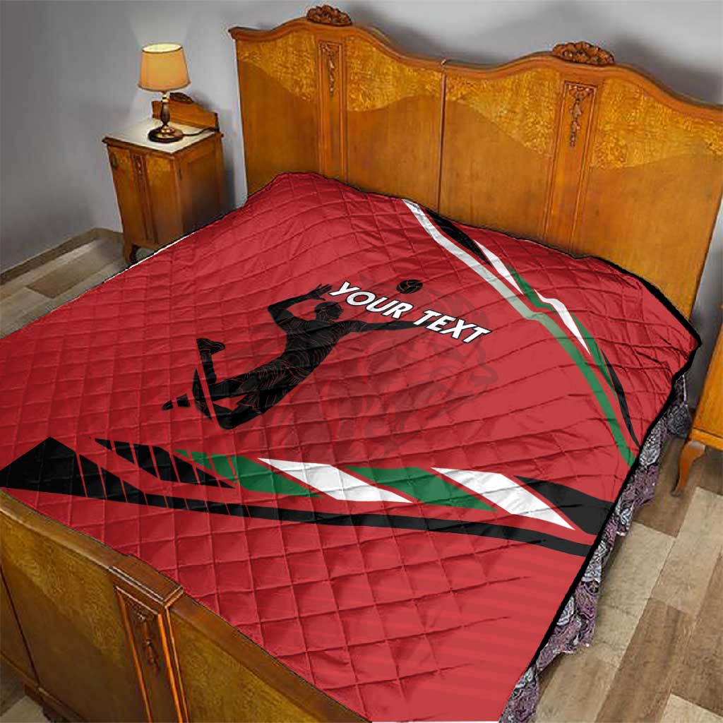 Custom Kenya Volleyball Quilt Go Champions LT15