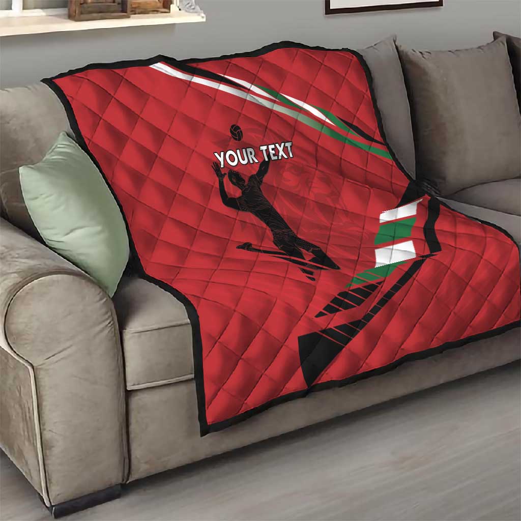 Custom Kenya Volleyball Quilt Go Champions LT15