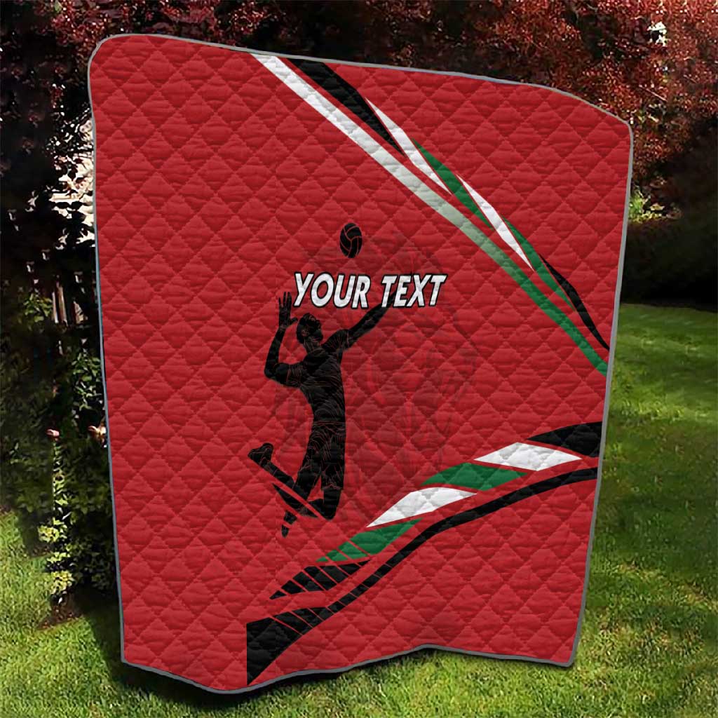 Custom Kenya Volleyball Quilt Go Champions LT15
