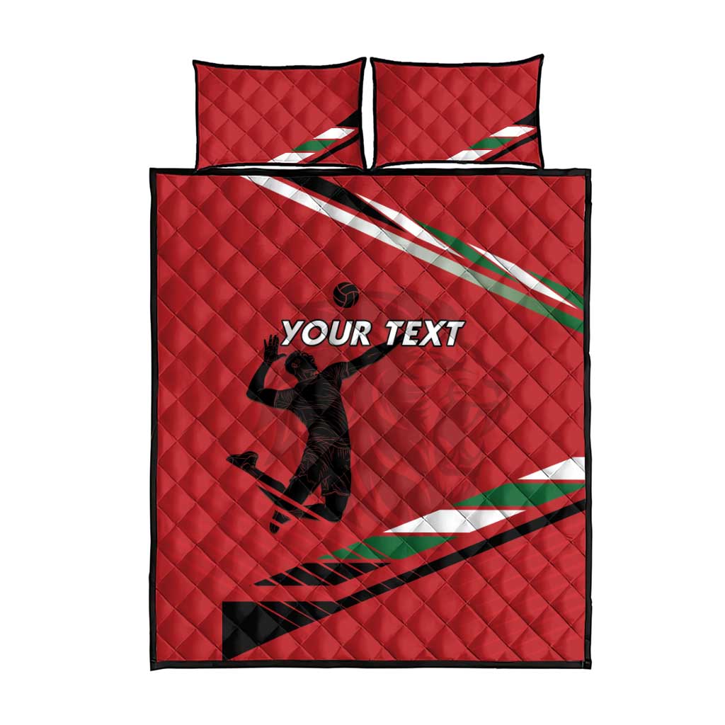 Custom Kenya Volleyball Quilt Bed Set Go Champions LT15