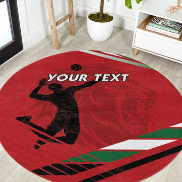 Custom Kenya Volleyball Round Carpet Go Champions LT15
