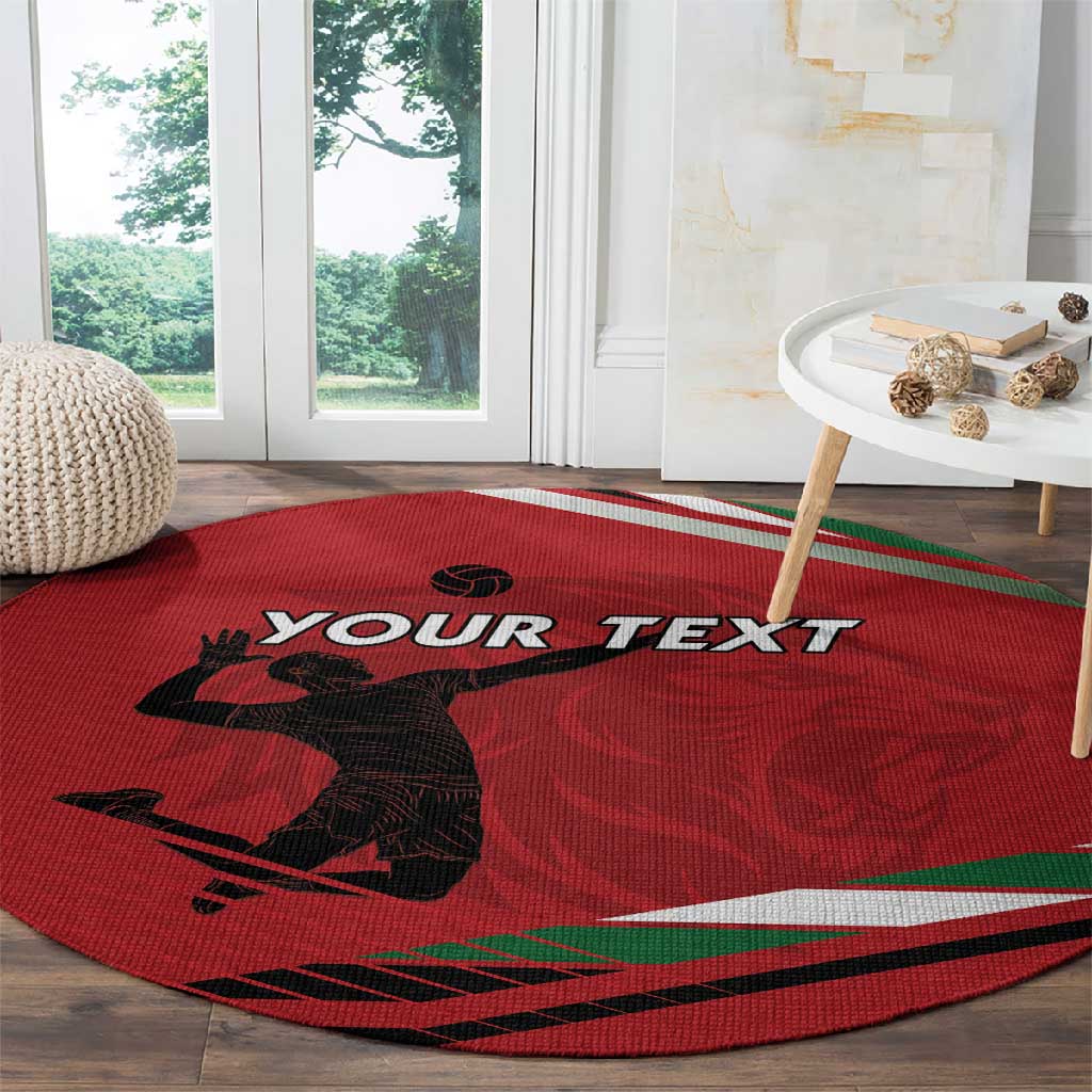 Custom Kenya Volleyball Round Carpet Go Champions LT15