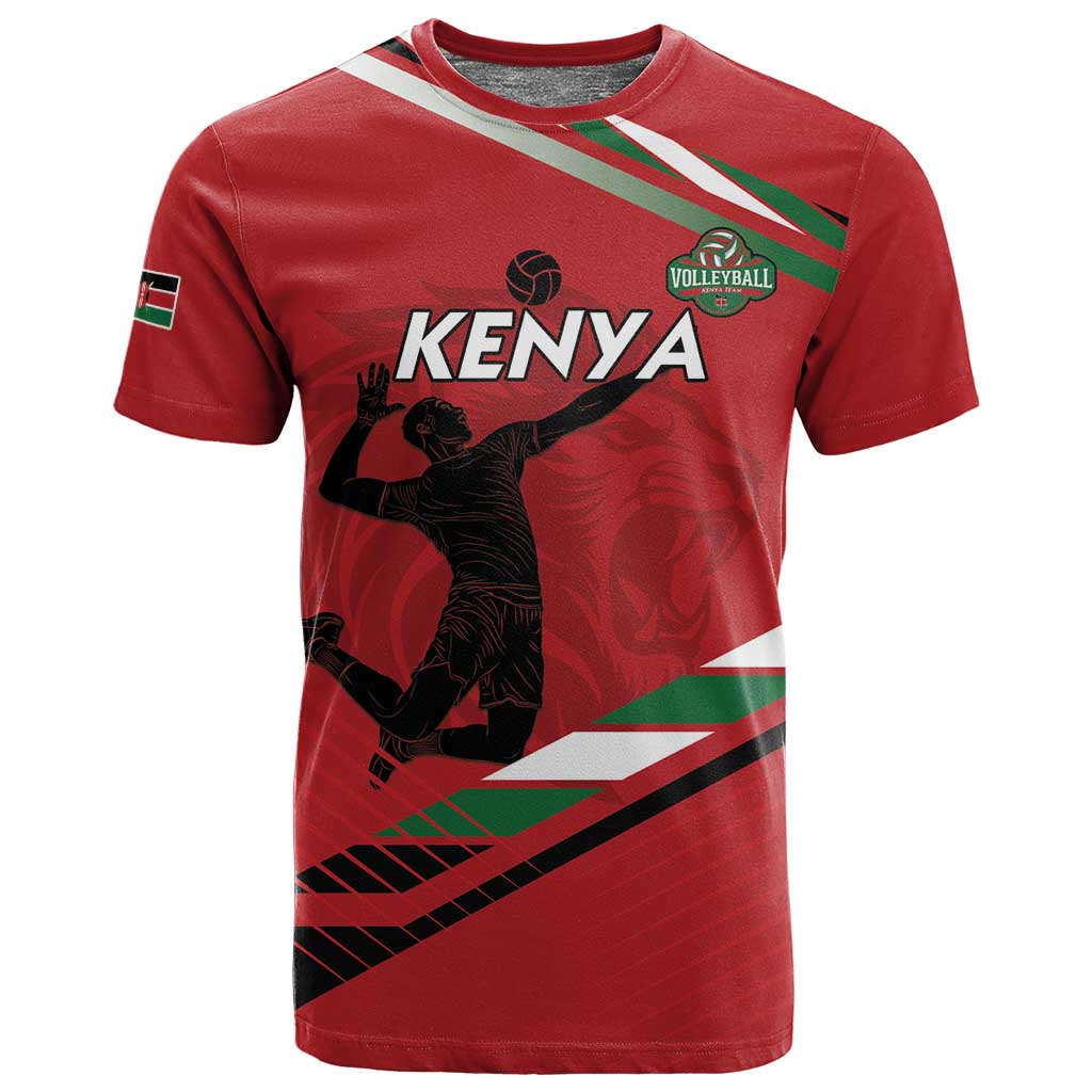 Custom Kenya Volleyball T shirt Go Champions LT15