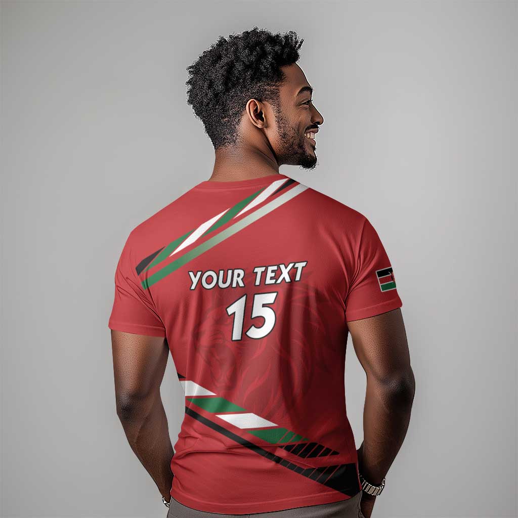 Custom Kenya Volleyball T shirt Go Champions LT15