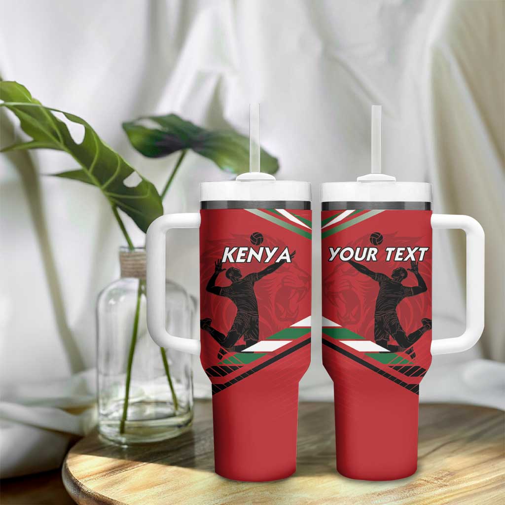 Custom Kenya Volleyball Tumbler With Handle Go Champions LT15