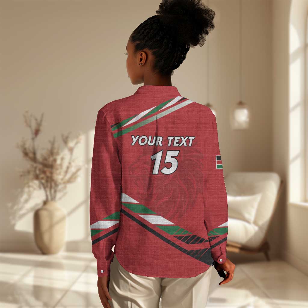 Custom Kenya Volleyball Women Casual Shirt Go Champions LT15