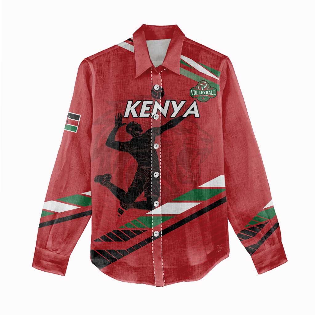 Custom Kenya Volleyball Women Casual Shirt Go Champions LT15