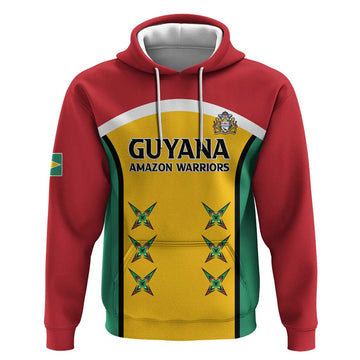 Custom Guyana Cricket Hoodie Come On Amazon Warriors LT15