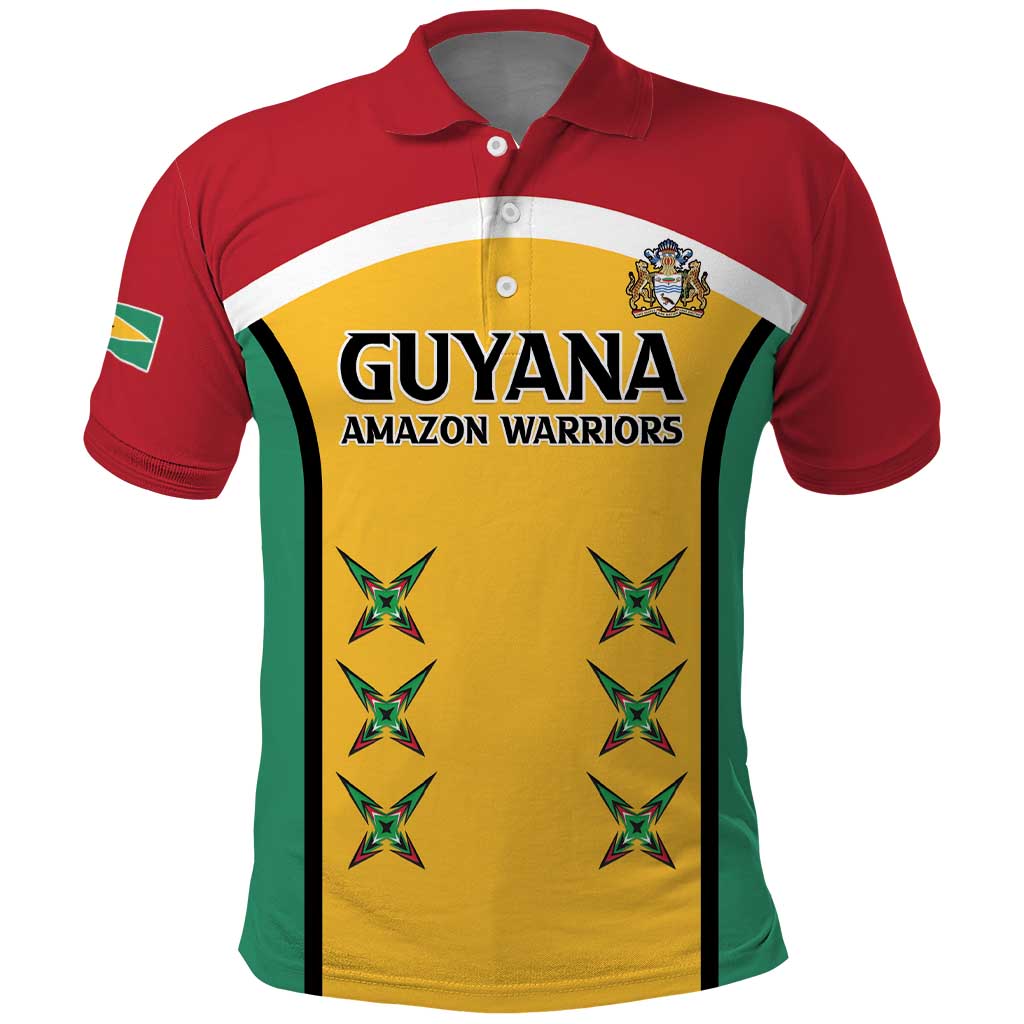 Custom Guyana Cricket Polo Shirt Come On Amazon Warriors LT15