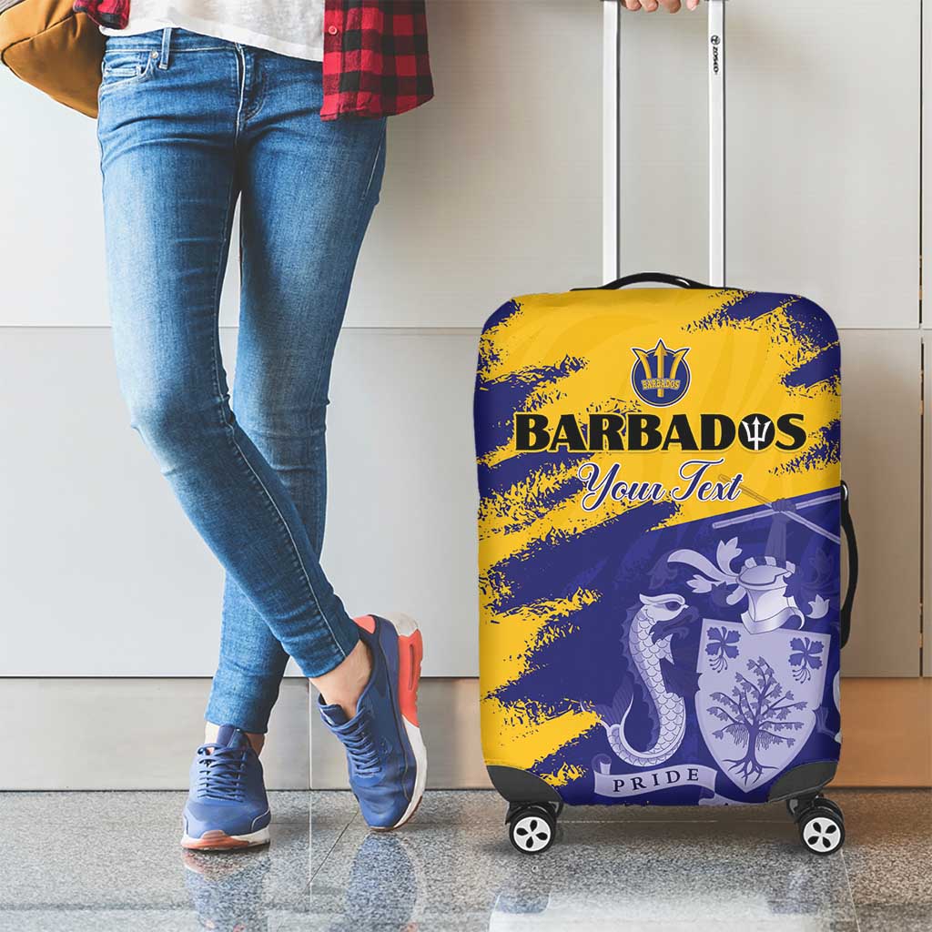 Custom Barbados Royals Cricket Luggage Cover Coat Of Arms Flag Style LT15