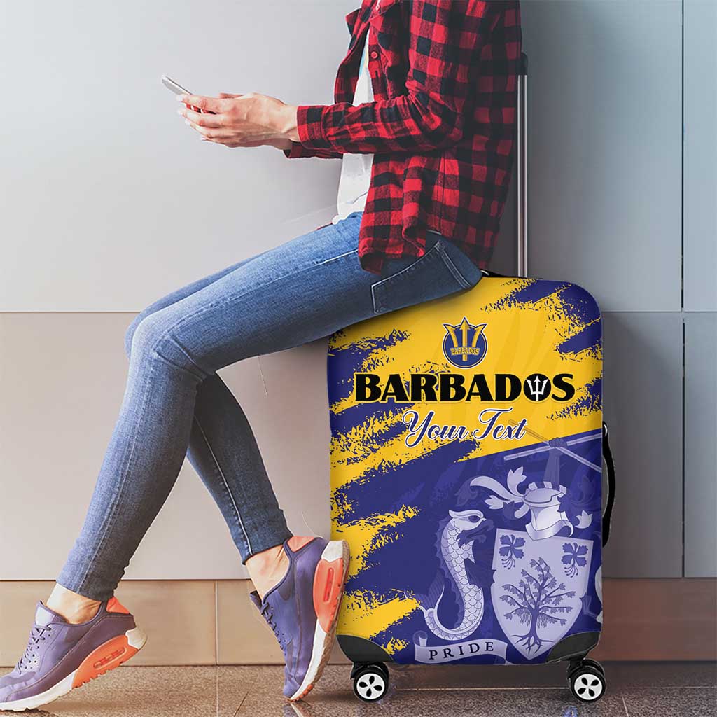 Custom Barbados Royals Cricket Luggage Cover Coat Of Arms Flag Style LT15
