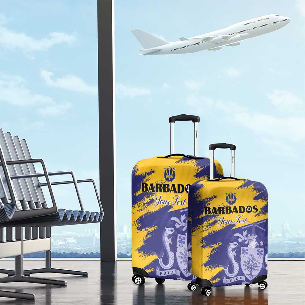 Custom Barbados Royals Cricket Luggage Cover Coat Of Arms Flag Style LT15