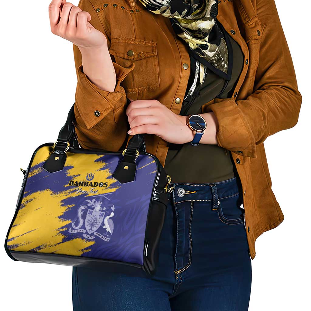 Custom Barbados Royals Cricket Shoulder Handbag Coat Of Arms Flag Style LT15