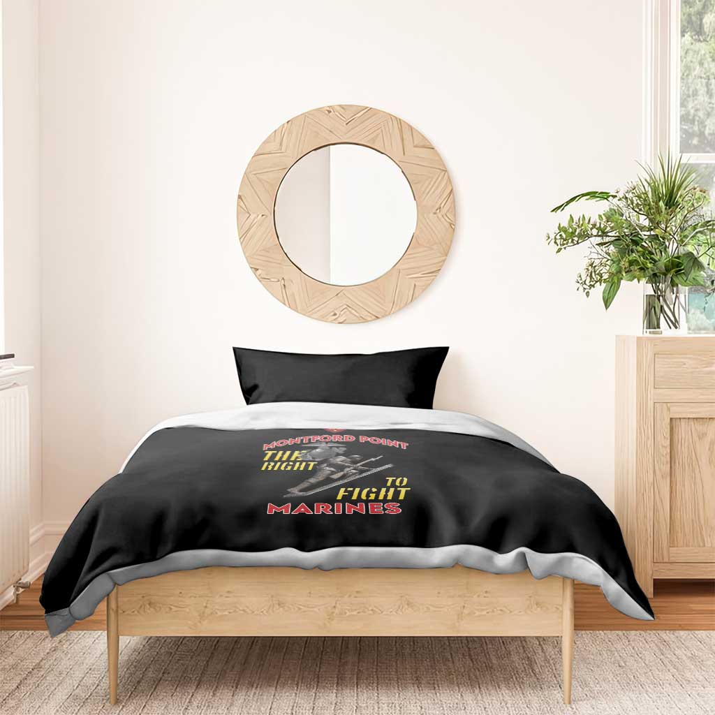 African American Heroes Bedding Set Montford Point Marines - Black LT15