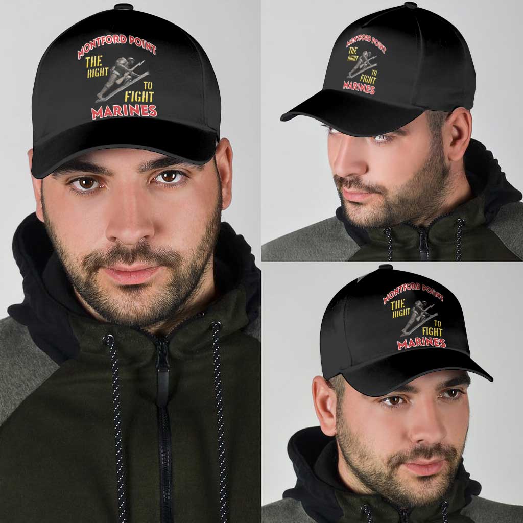 Montford Point Marines Classic Cap The Right To Fight - Black LT15