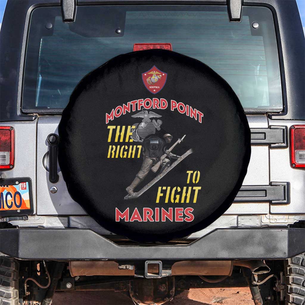 Montford Point Marines Spare Tire Cover The Right To Fight - Black LT15