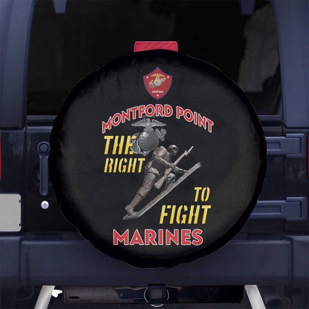 Montford Point Marines Spare Tire Cover The Right To Fight - Black LT15