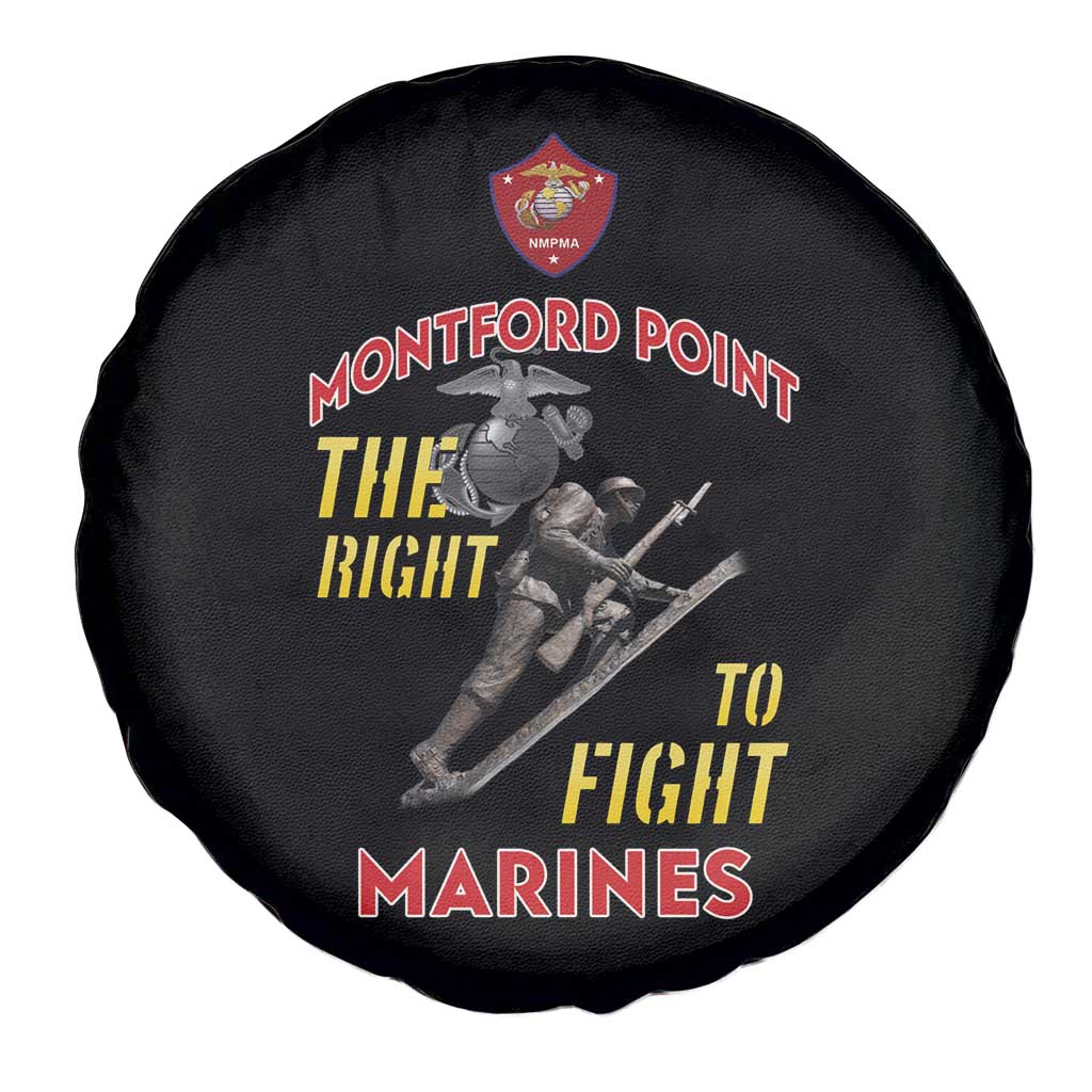 Montford Point Marines Spare Tire Cover The Right To Fight - Black LT15