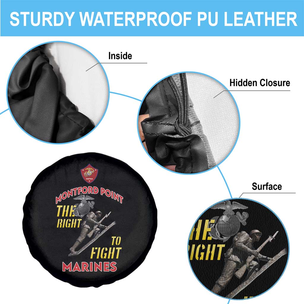 Montford Point Marines Spare Tire Cover The Right To Fight - Black LT15