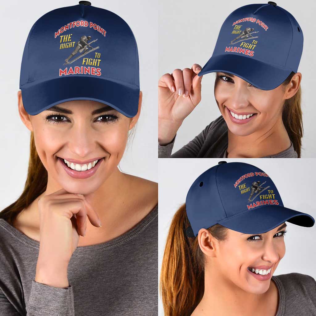 Montford Point Marines Classic Cap The Right To Fight - Blue LT15
