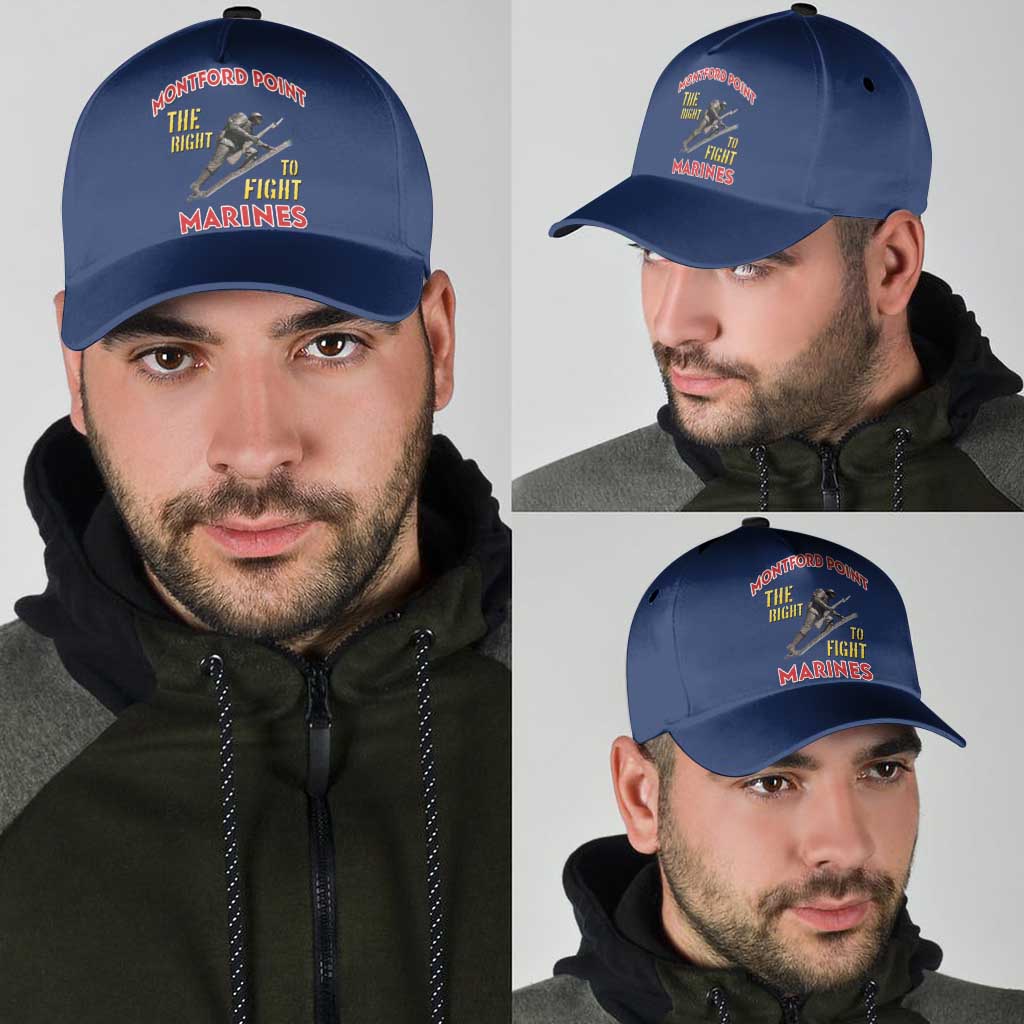 Montford Point Marines Classic Cap The Right To Fight - Blue LT15