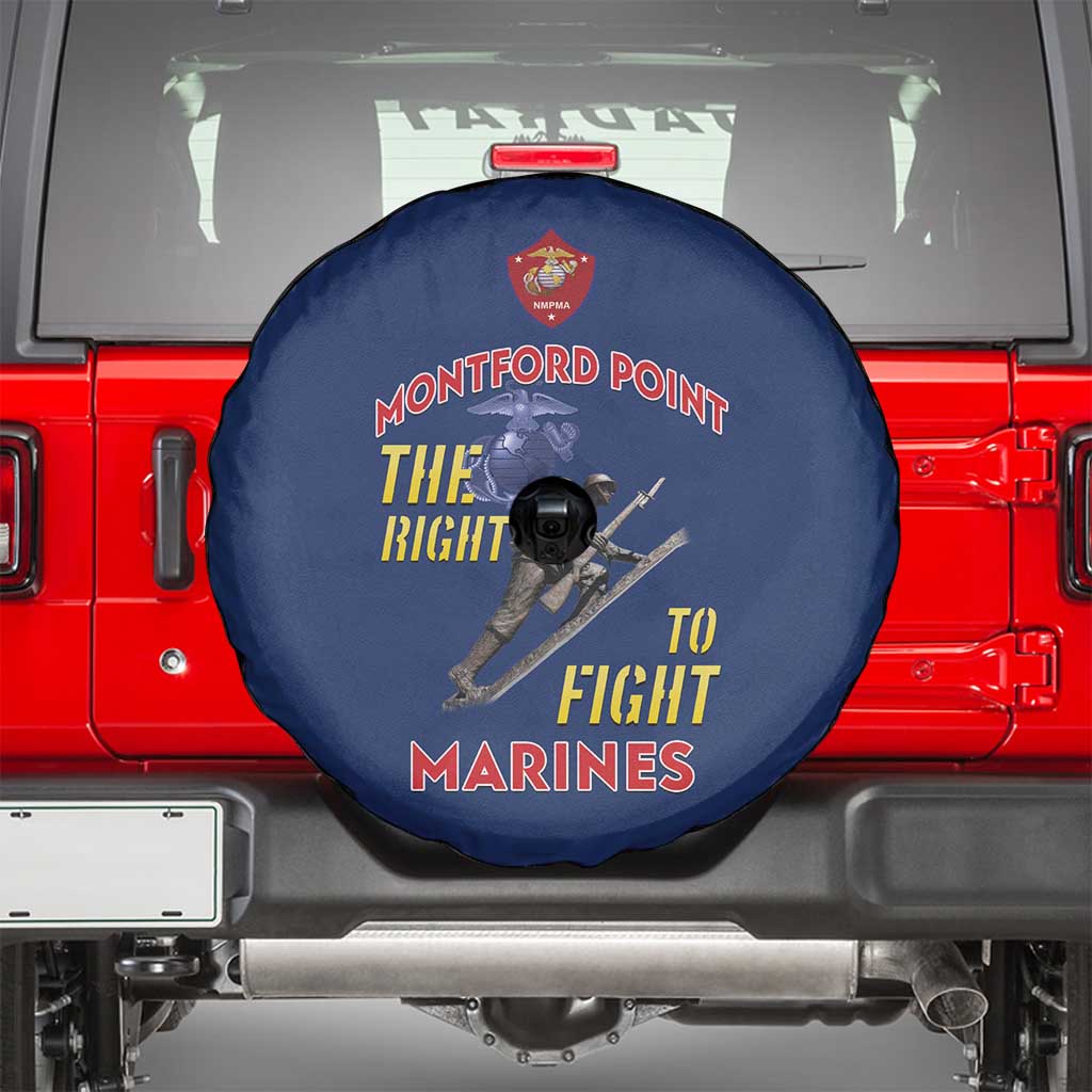 Montford Point Marines Spare Tire Cover The Right To Fight - Blue LT15