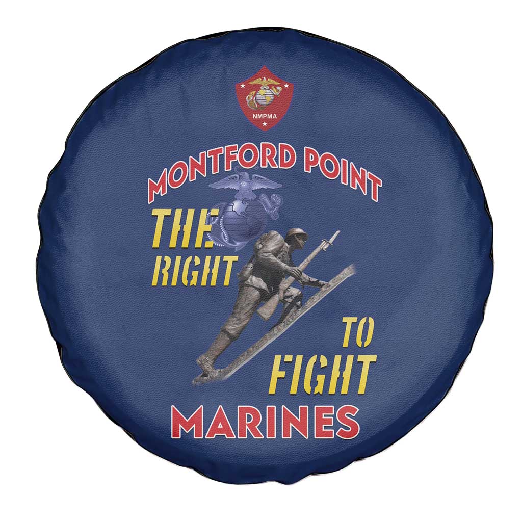Montford Point Marines Spare Tire Cover The Right To Fight - Blue LT15