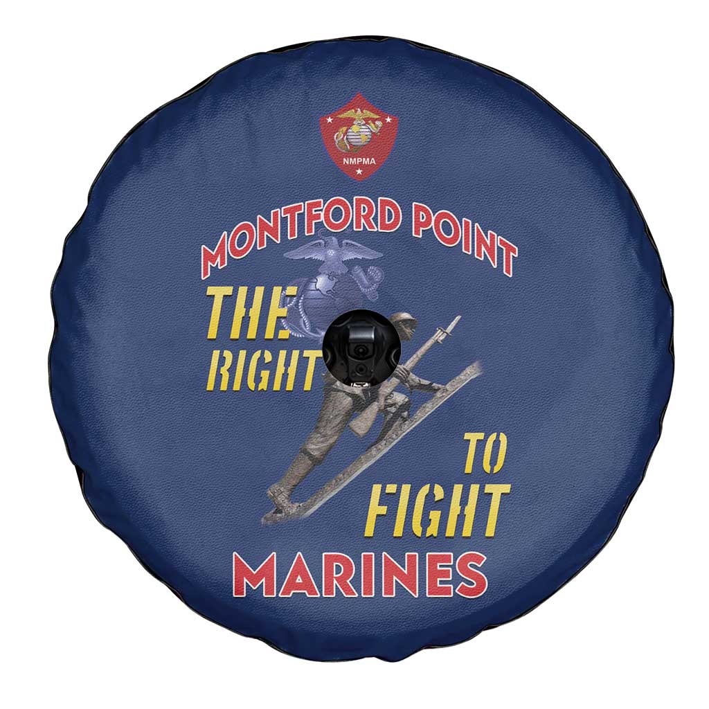 Montford Point Marines Spare Tire Cover The Right To Fight - Blue LT15