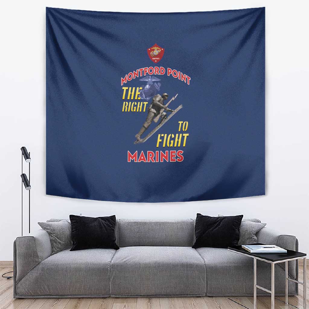 African American Heroes Tapestry Montford Point Marines - Blue LT15