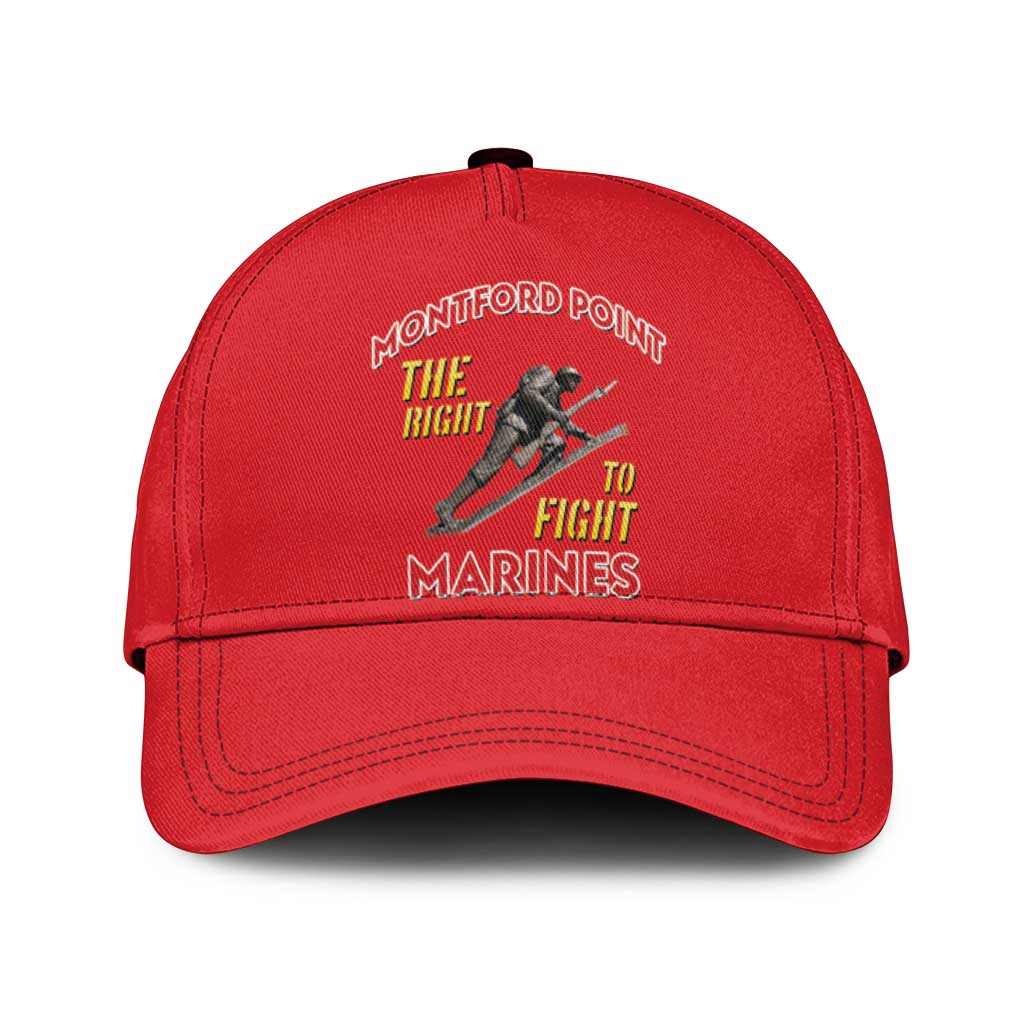 Montford Point Marines Classic Cap The Right To Fight - Red LT15
