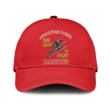 Montford Point Marines Classic Cap The Right To Fight - Red LT15