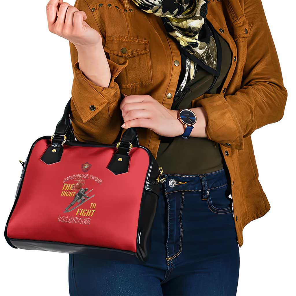 Montford Point Marines Shoulder Handbag The Right To Fight - Red LT15