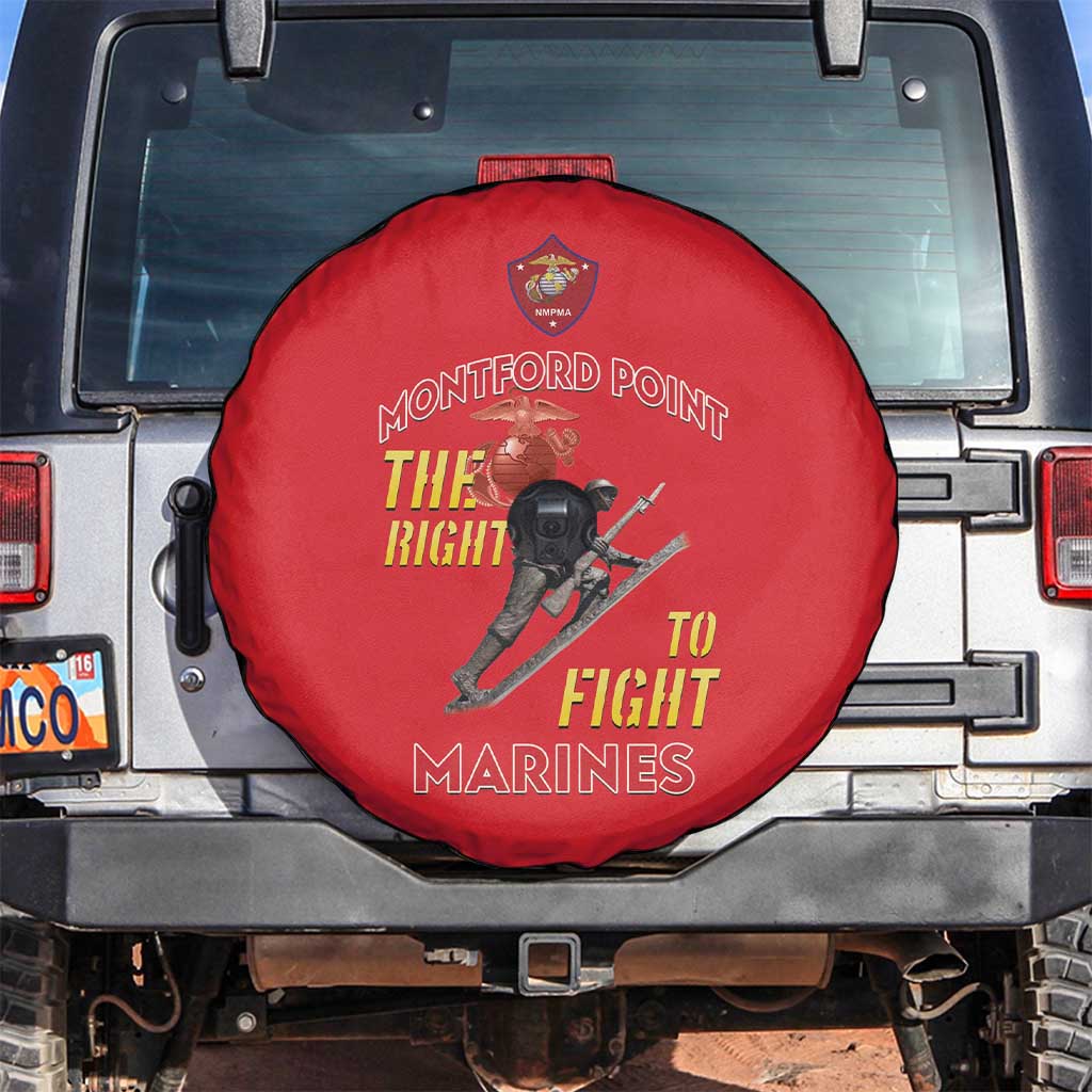 Montford Point Marines Spare Tire Cover The Right To Fight - Red LT15