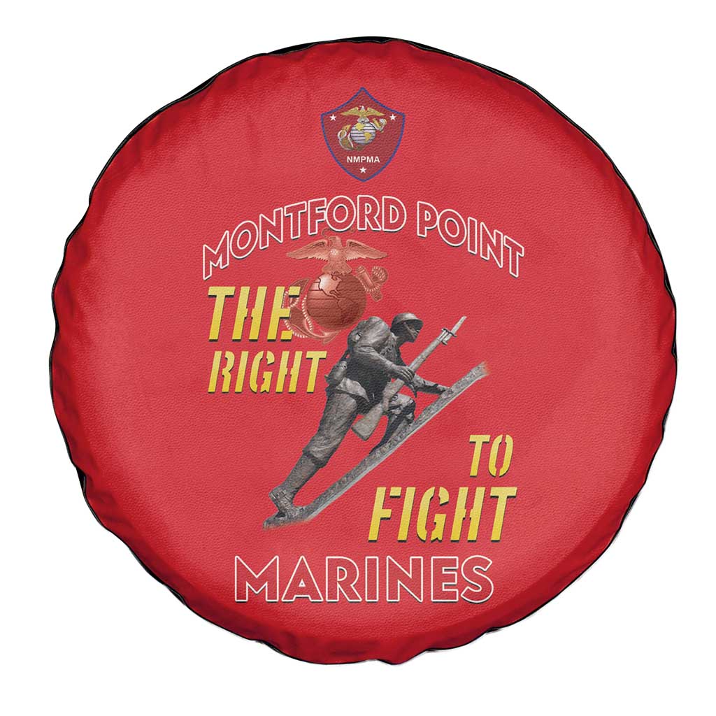 Montford Point Marines Spare Tire Cover The Right To Fight - Red LT15