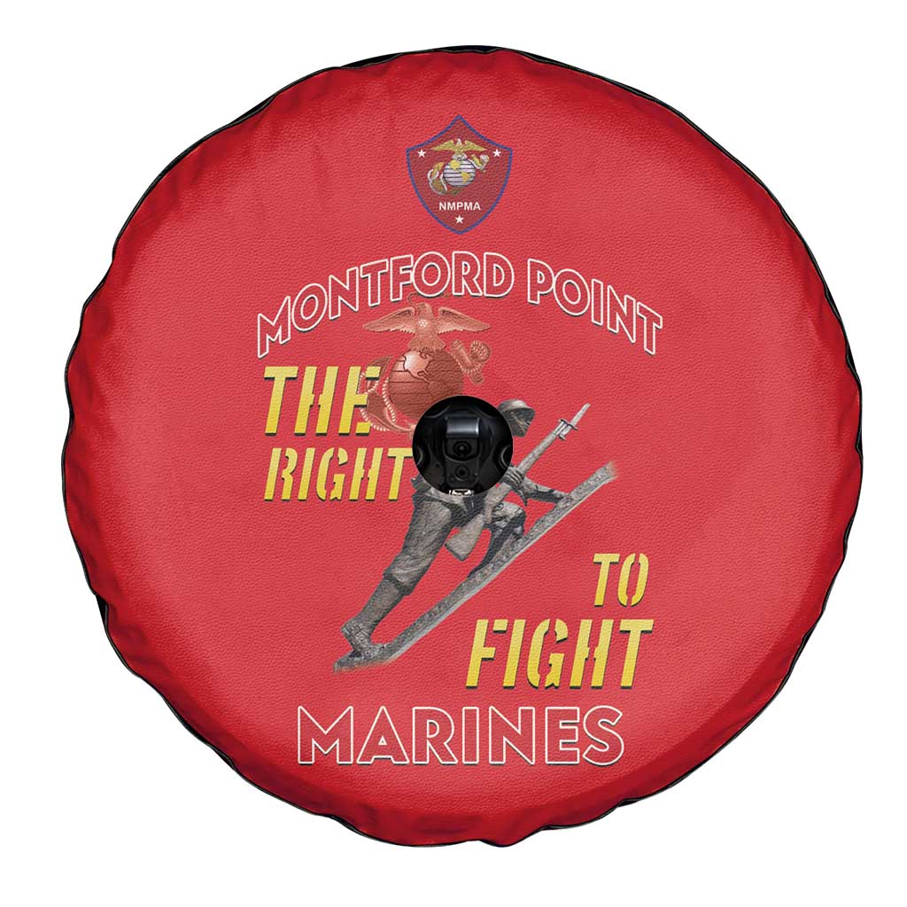 Montford Point Marines Spare Tire Cover The Right To Fight - Red LT15