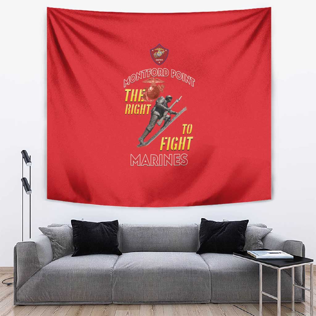 African American Heroes Tapestry Montford Point Marines - Red LT15