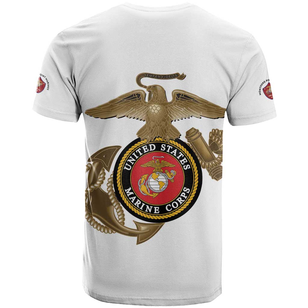 African American Heroes T shirt Montford Point Marines - White LT15