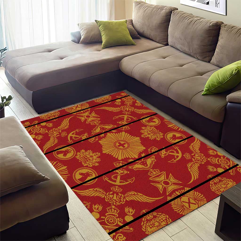 Basotho Blanket Area Rug Lesotho Seanamarena Kharetsa Royal Red LT15