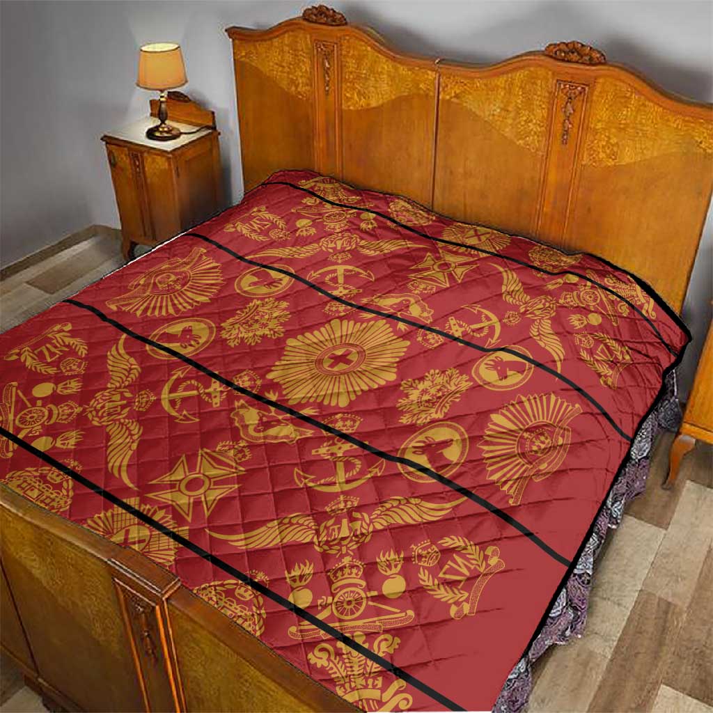 Basotho Blanket Quilt Lesotho Seanamarena Kharetsa Royal Red LT15