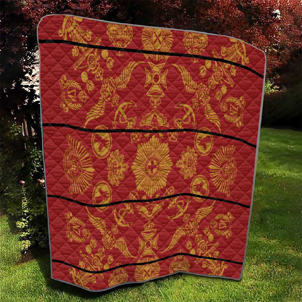 Basotho Blanket Quilt Lesotho Seanamarena Kharetsa Royal Red LT15