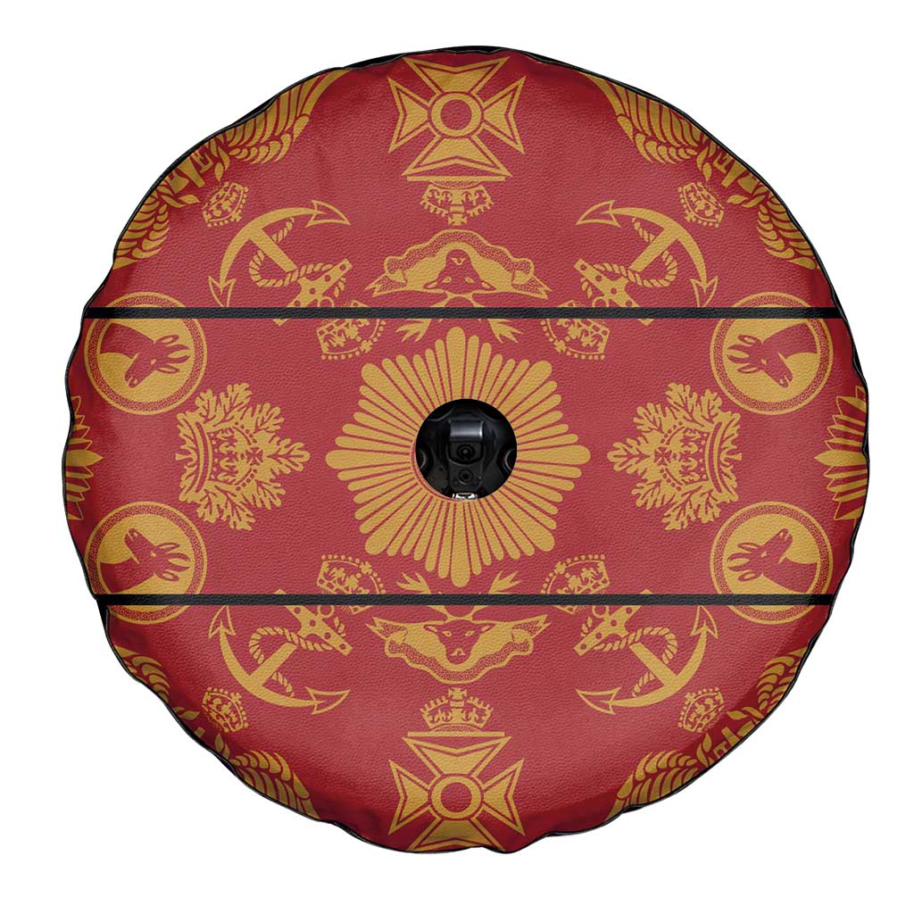 Lesotho Seanamarena Kharetsa Royal Red Spare Tire Cover Basotho Traditional Blanket Style LT15