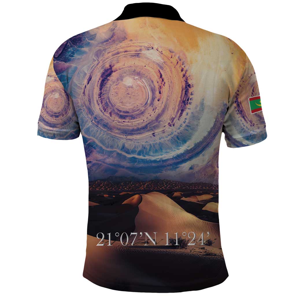 Mauritania Richat Structure Polo Shirt Eyes of the Sahara LT15
