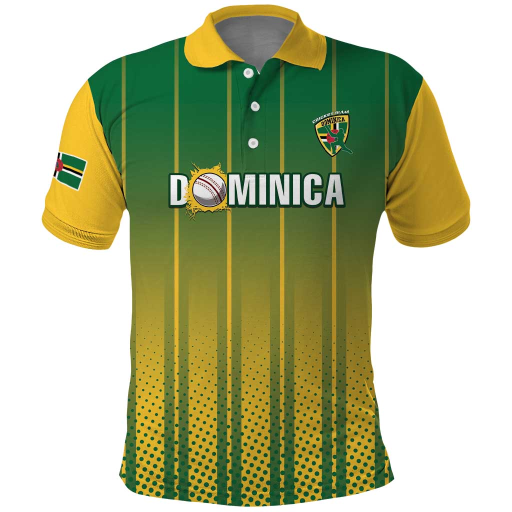 Custom Dominica Cricket Polo Shirt Sporty Style LT15